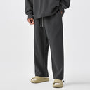 BODYDREAM Heavyweight Knit Casual Pants Men's Loose-Fit Athletic Pants Straight-Leg Wide-Leg