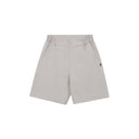 Gray Woven Textured Suit Shorts