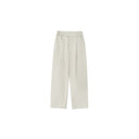 Gray Striped Textured Suit Trousers