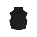Structured Split Sleeveless Hoodie