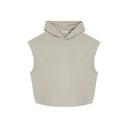 Structured Split Sleeveless Hoodie